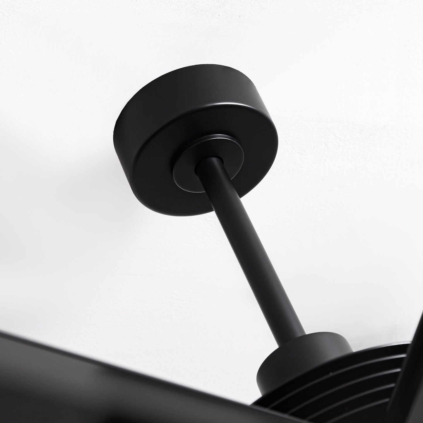 Ceiling Fan Industrial 100" Modern Black 7-Blade LED Light