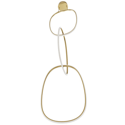 Circa Modern Gold 3 Ring LED Pendant Light
