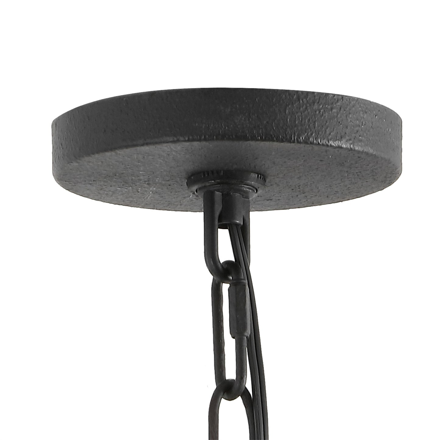 Farmhouse Chandelier 24" 5-Light Rustic Metal Shade