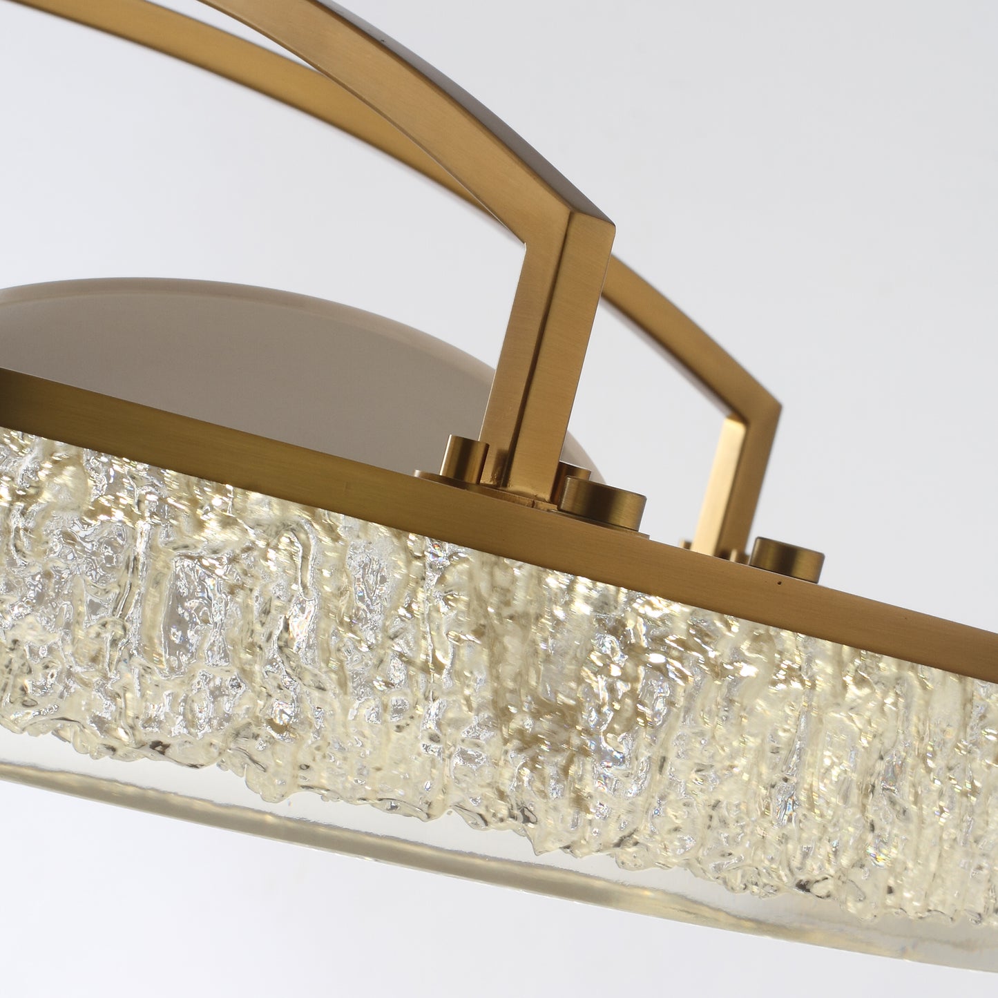 33" Perimost Gold Crystal LED Ceiling Fan