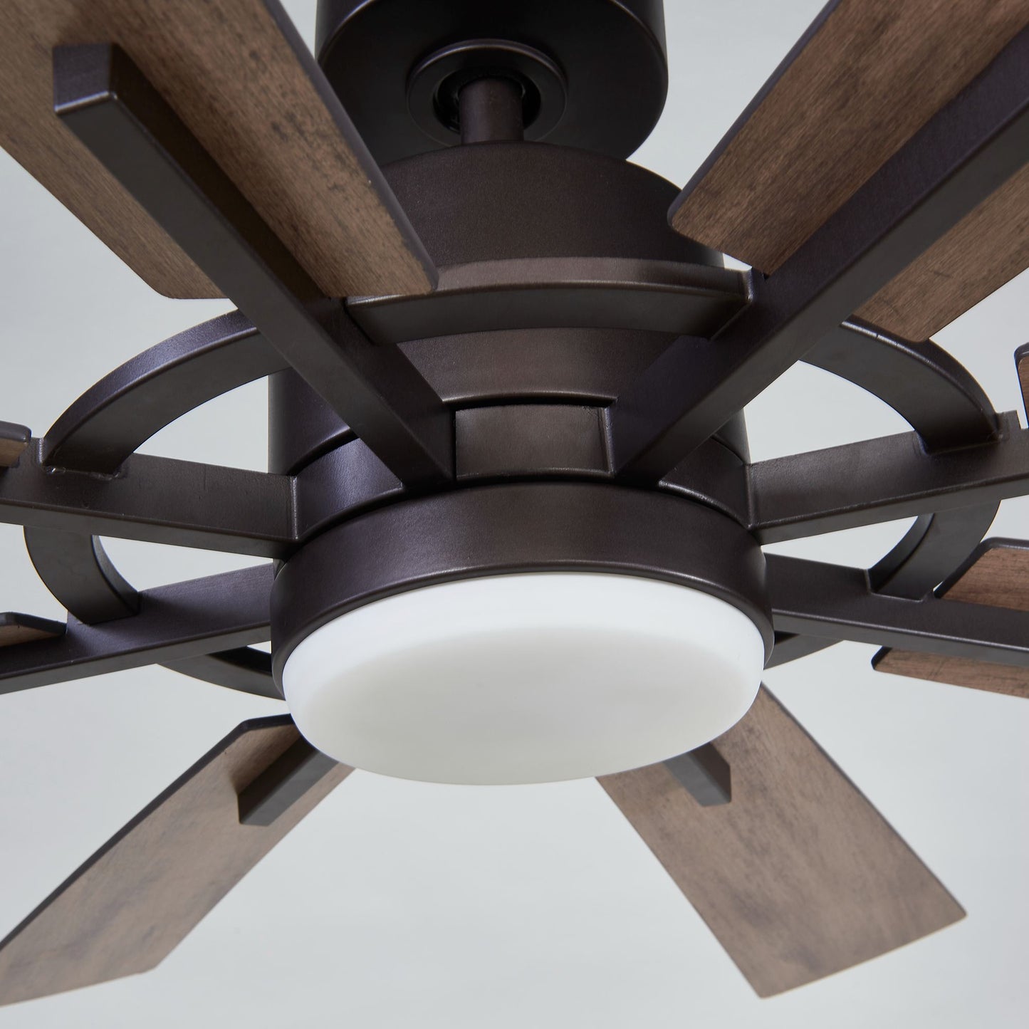 60" Farmhouse Ceiling Fan with Light & Remote – 8-Blade, Quiet DC Motor, Indoor/Outdoor