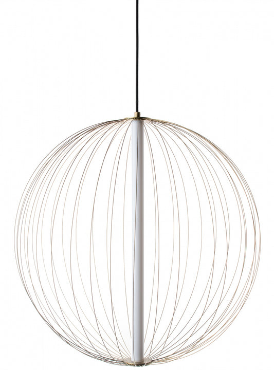 Delano 24" 1-Light Gold Wire Round Pendant Light