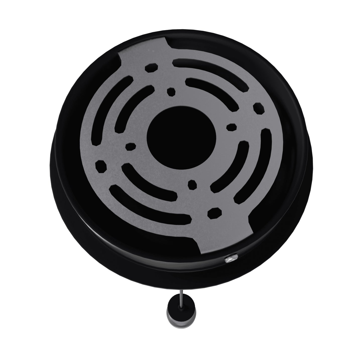Cicada 1-Light Black Marble Pendant Light