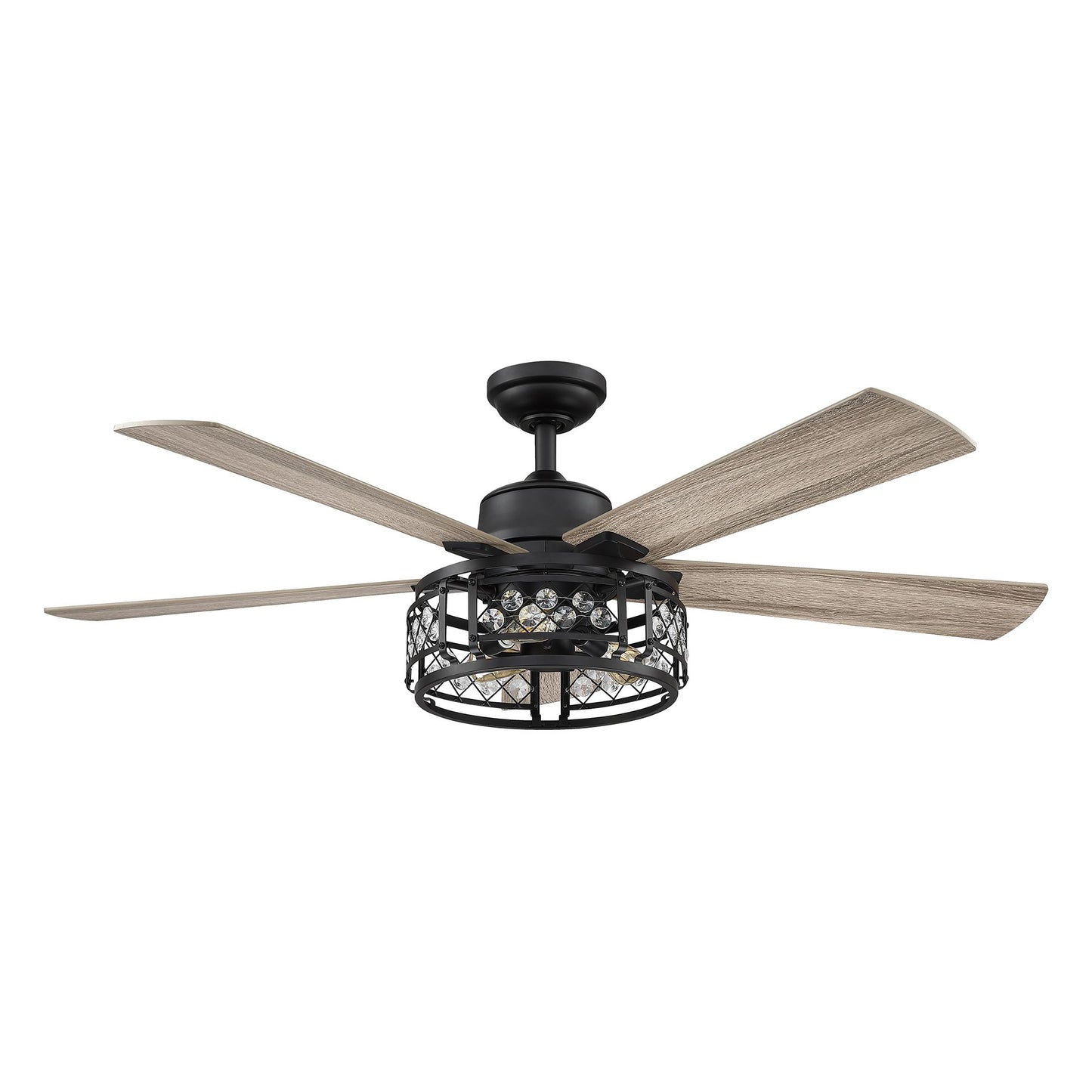 52" 5-Blade 3-Light Farmhouse Ceiling Fan with Light