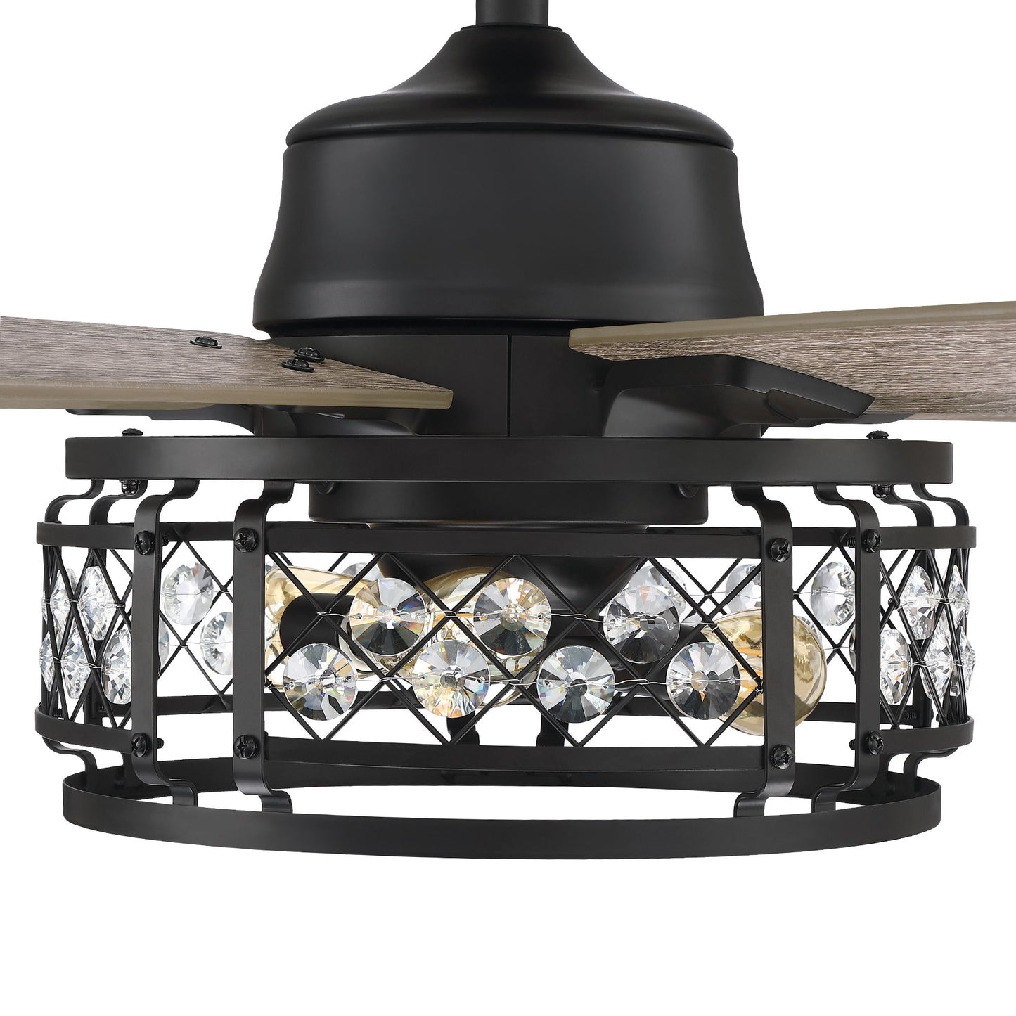 52" 5-Blade 3-Light Farmhouse Ceiling Fan with Light
