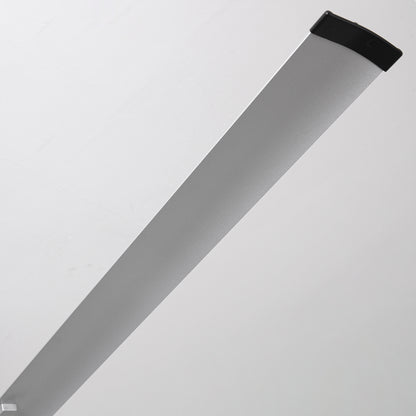 Ceiling Fan Industrial 100" Modern Silver 7-Blade LED Light