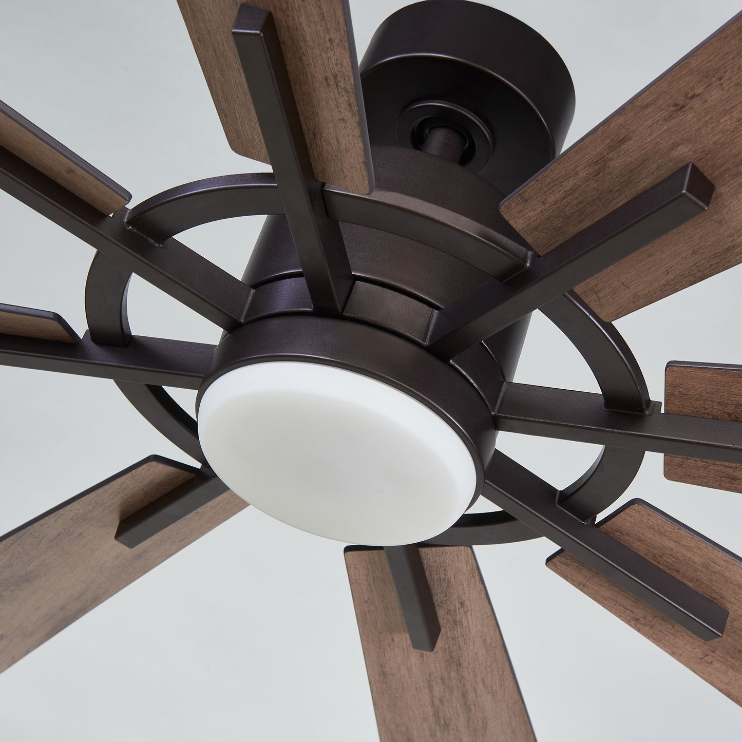 60" Farmhouse Ceiling Fan with Light & Remote – 8-Blade, Quiet DC Motor, Indoor/Outdoor