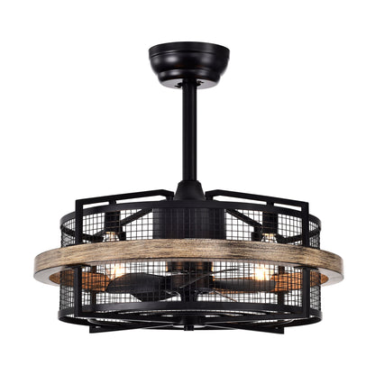 20" 5-Blade 4-Light Fandelier Ceiling Fan with Light