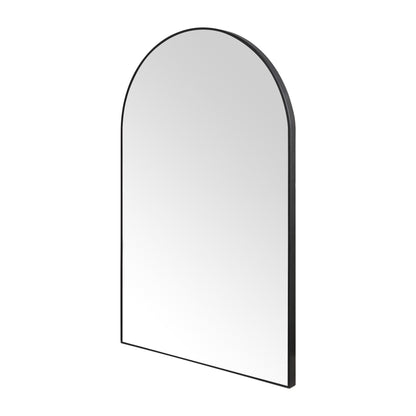 Wall Mirror 36x55" Modern Black Framed Arched Design
