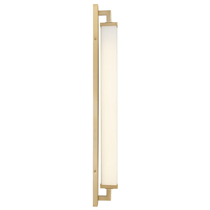 Zenith 34" Antique Brass LED Bathroom Vanity Light