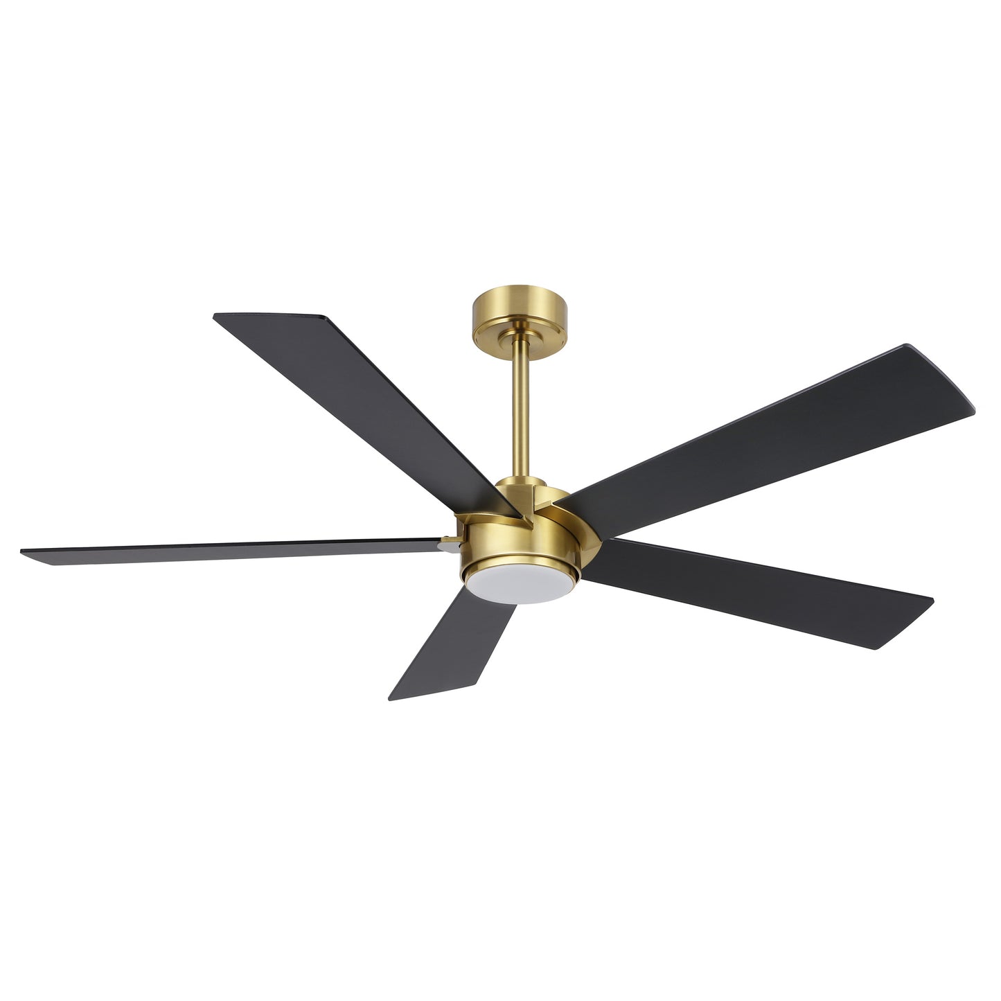 64" Gold & Black Ceiling Fan with Light & Remote – Modern 6-Speed, Quiet DC Motor