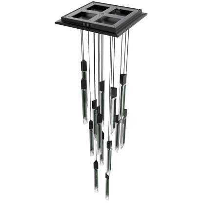 Alpine 15-Light Light Black Jade Glass Pendant Light