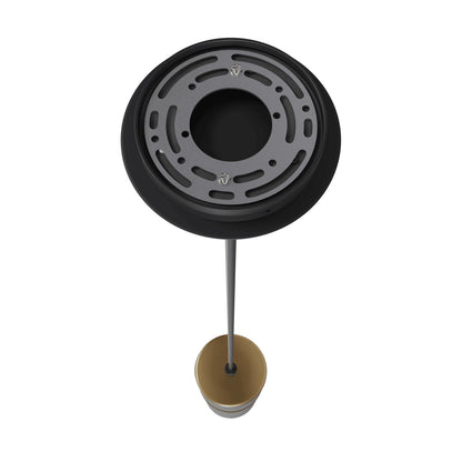 Cicada 1-Light Knurled Dark Grey With Brass Pendant Light