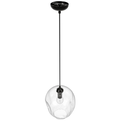 Sonoma Ave 1-Light 9.8" Clear Globe Pendant Light
