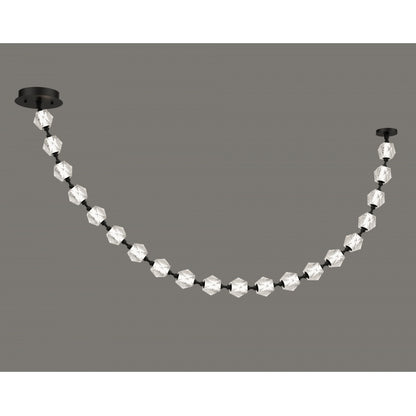 Beluga 20-Light Modern Black LED Pendant Light
