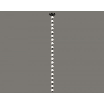 Beluga 20-Light Modern Black LED Pendant Light