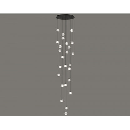 Beluga 25-Light Modern Black LED Pendant Light