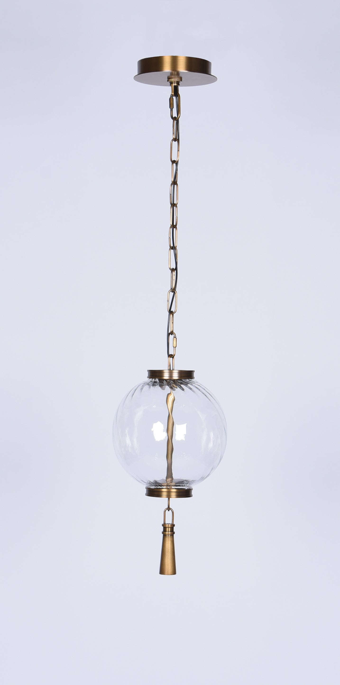 Modern Brass LED Pendant Light – Handcrafted Minimalist Hanging Light, Dimmable