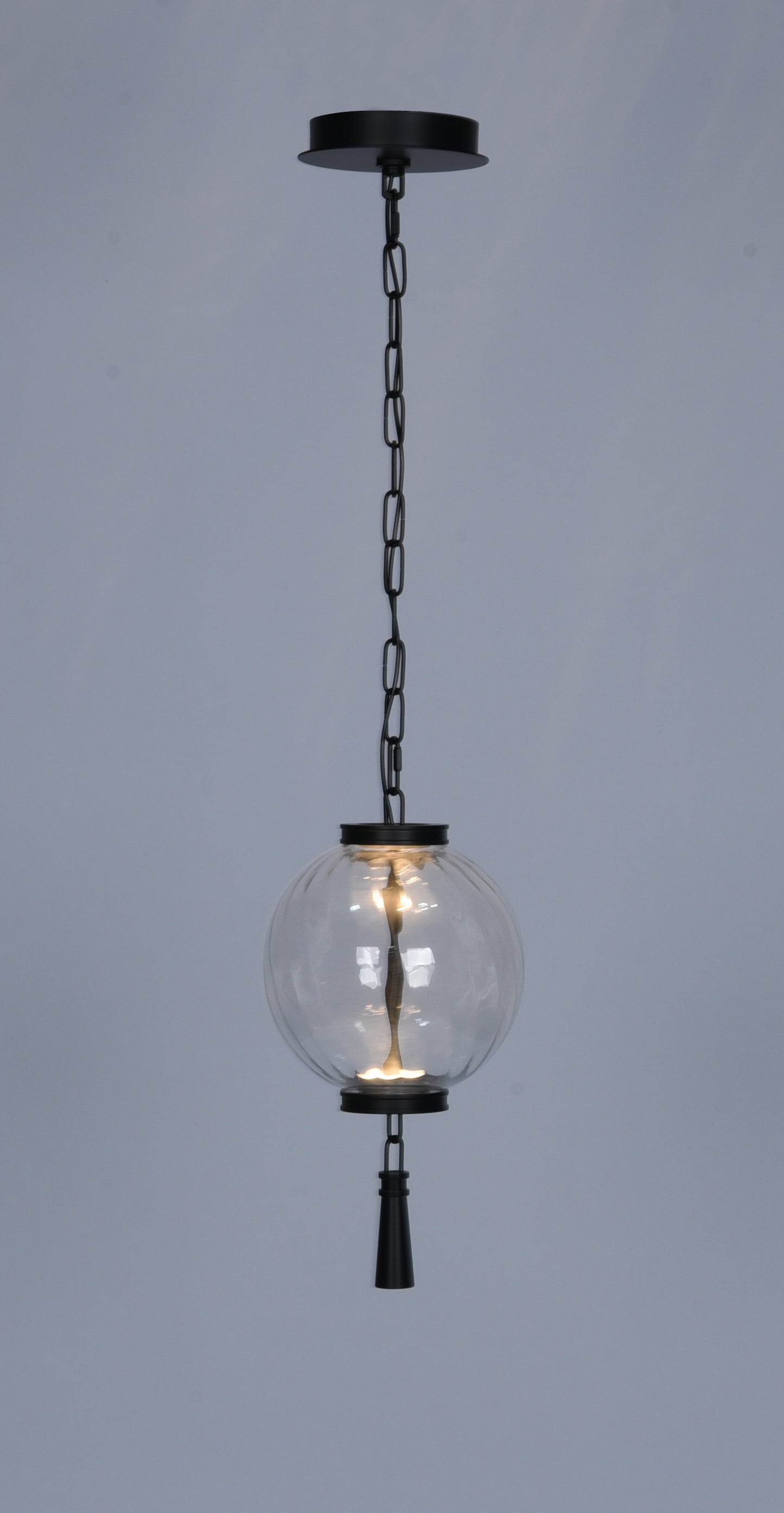 Modern Black LED Pendant Light – Minimalist Hanging Light, Dimmable