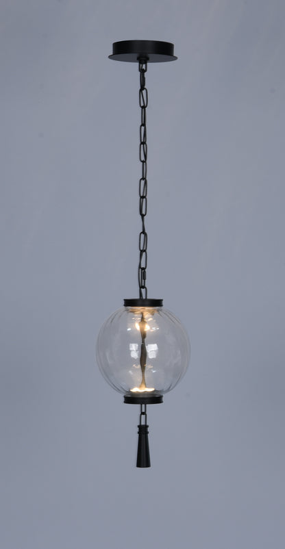Modern Black LED Pendant Light – Minimalist Hanging Light, Dimmable