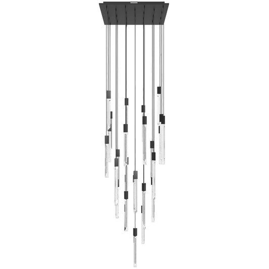 Alpine 31-Light Light White Marble Glass Pendant Light