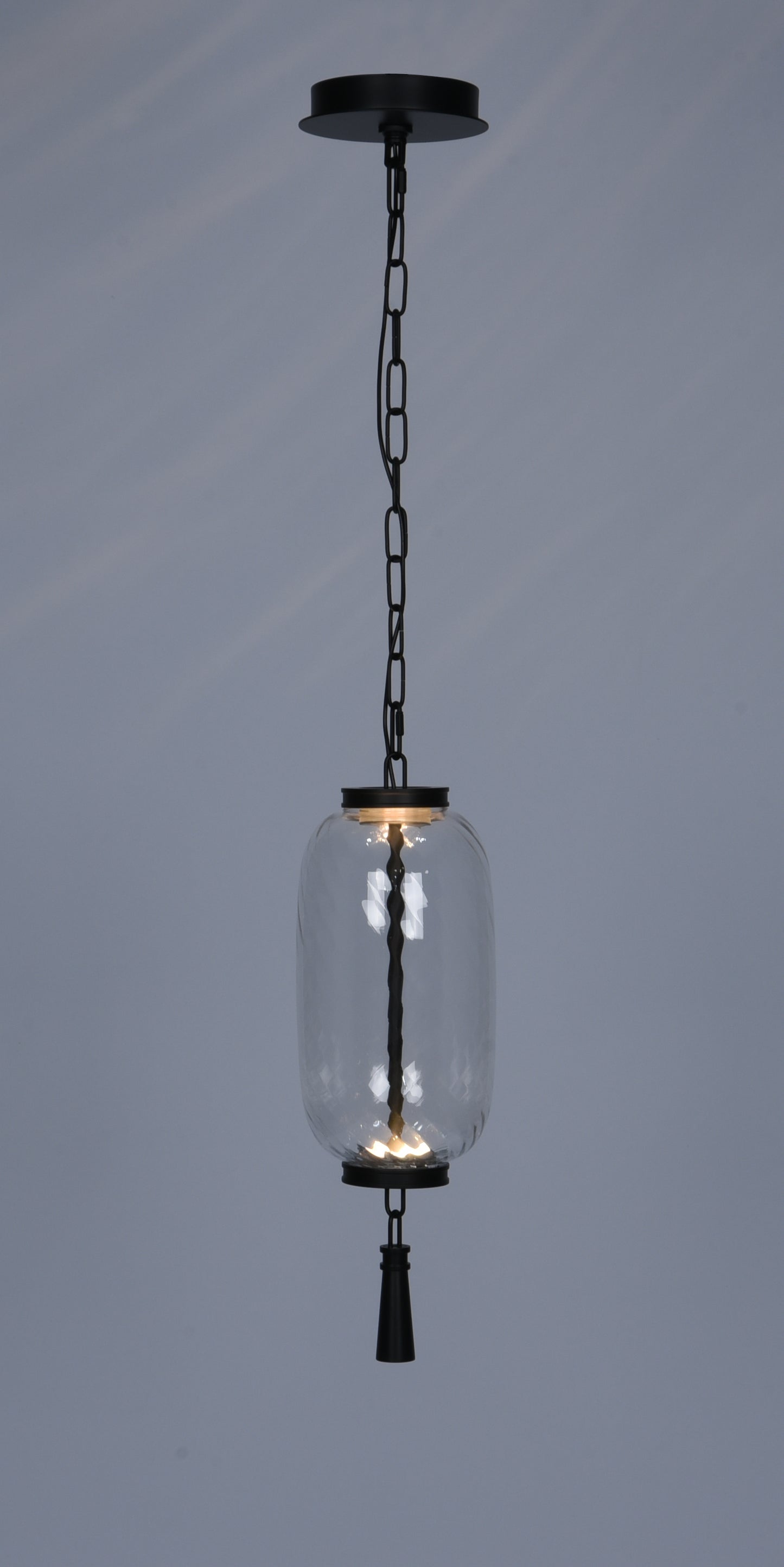 Modern Black LED Pendant Light – Handcrafted Minimalist Hanging Light, Dimmable