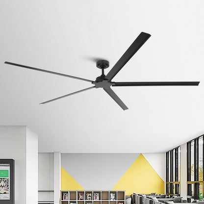 Ceiling Fan 84" Industrial 5-Blade Black IPX4 Outdoor Use