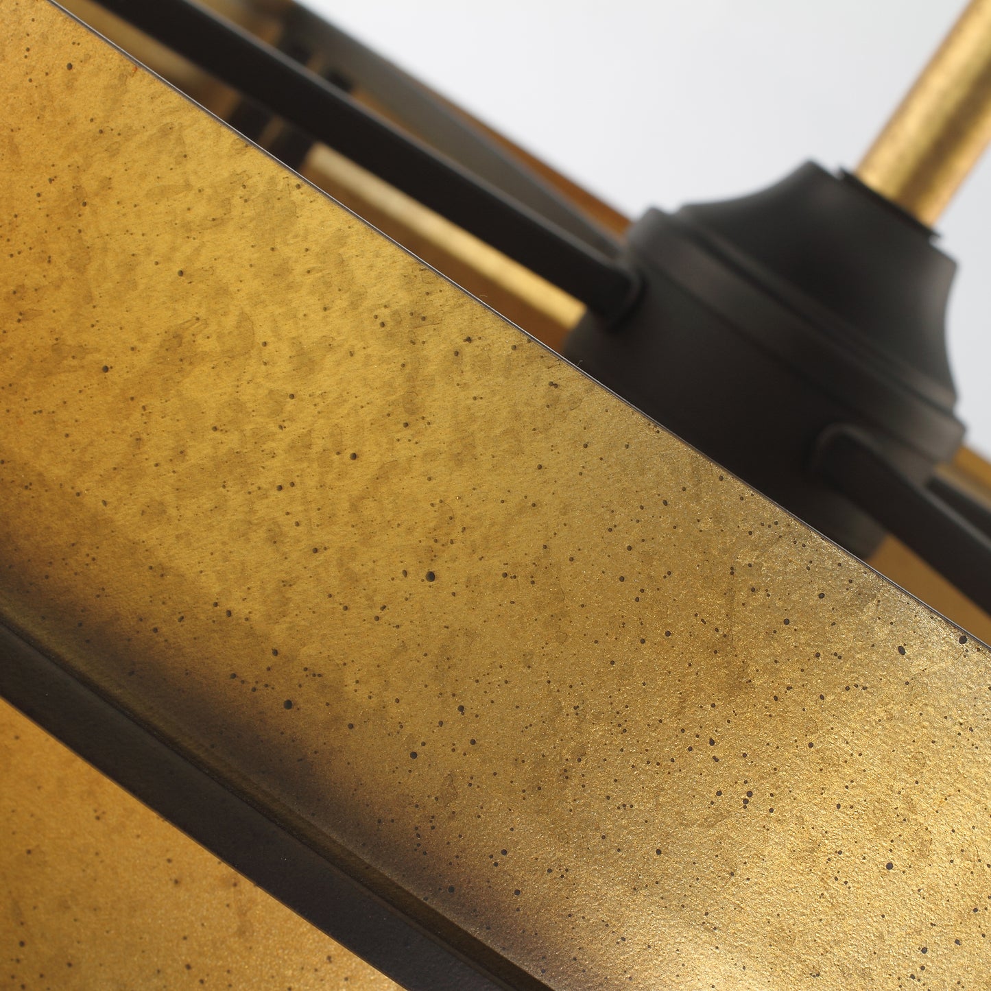 32" Perimost Gold Caged LED Ceiling Fan
