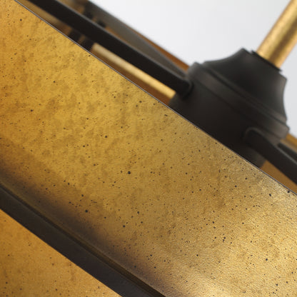 32" Perimost Gold Caged LED Ceiling Fan