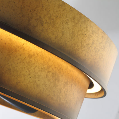 32" Perimost Gold Caged LED Ceiling Fan