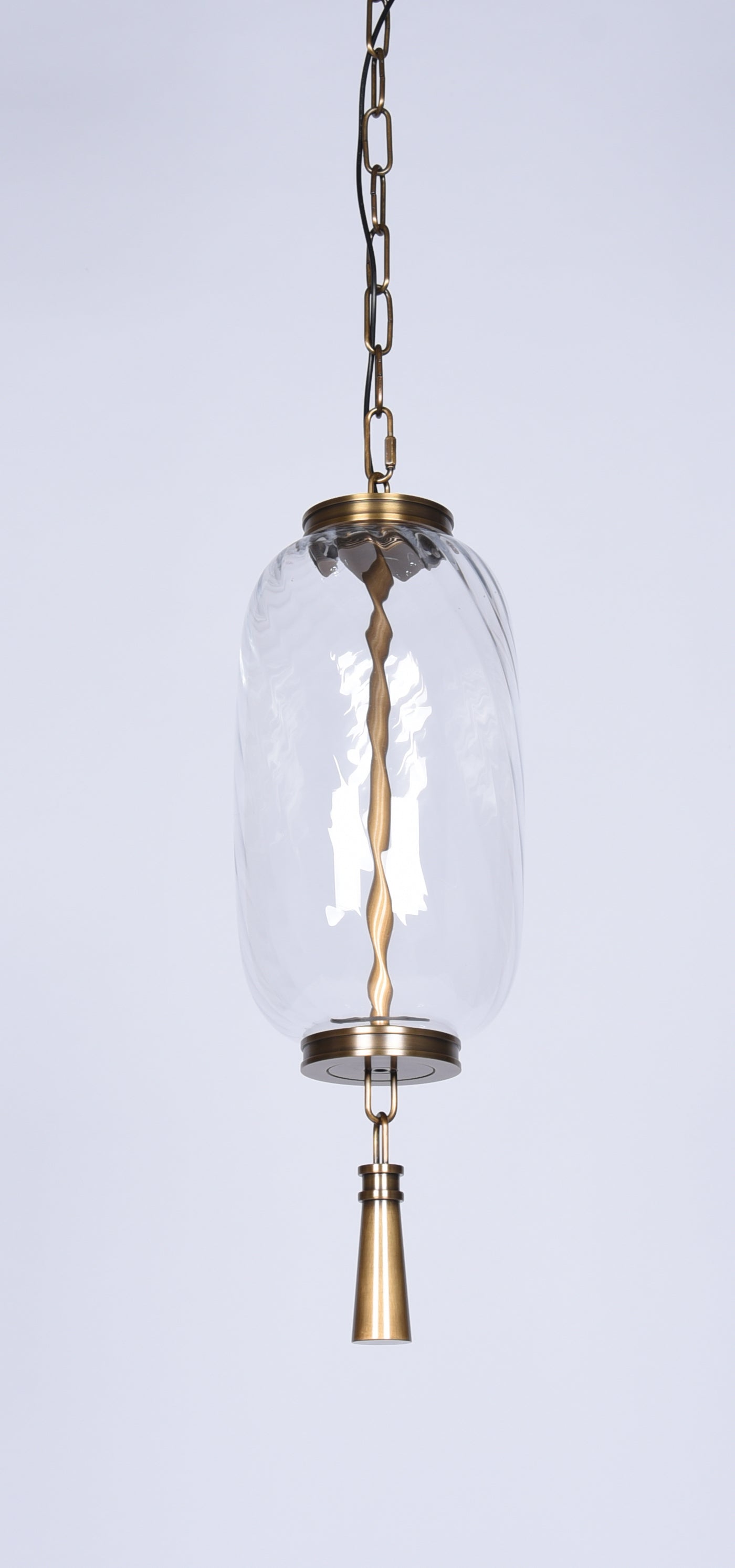 Modern Brass LED Pendant Light – Handcrafted Minimalist Hanging Light, Dimmable