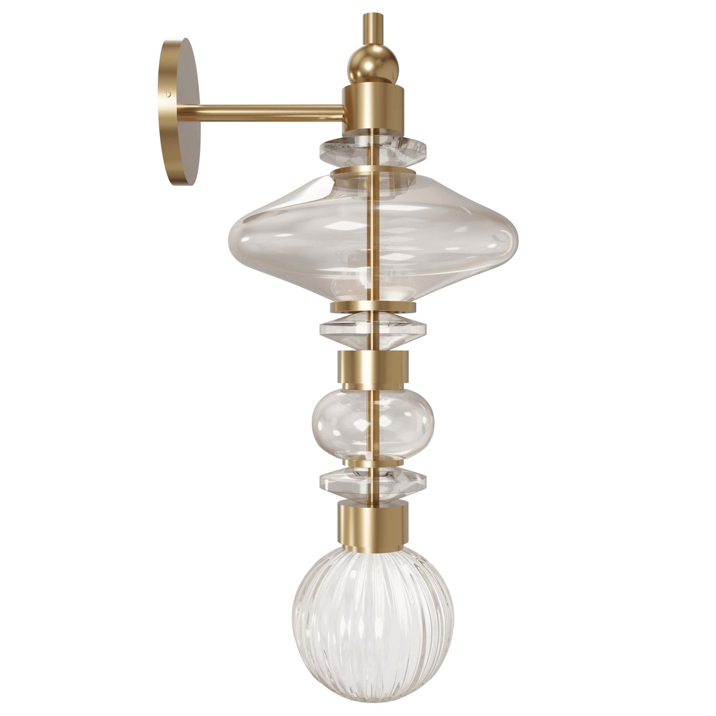 Avra 20" Traditional Aged Brass LED Wall Sconce