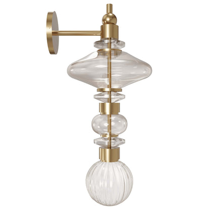Avra 20" Traditional Aged Brass LED Wall Sconce