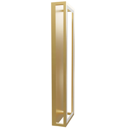 Park Ave 17" Modern LED Gold Cage Wall Sconce