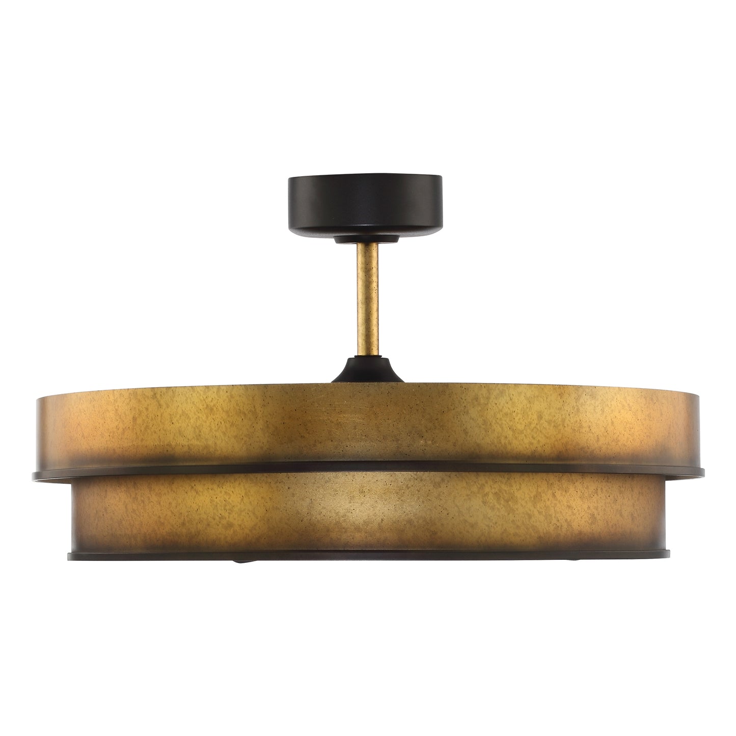 32" Perimost Gold Caged LED Ceiling Fan