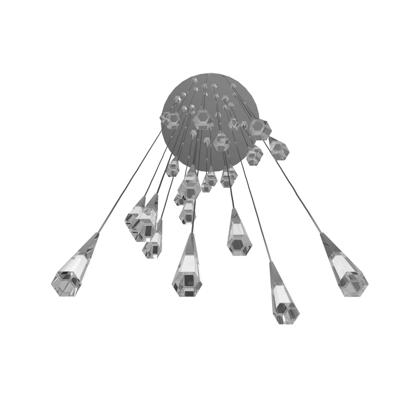 Avalon 25-Light Polished Chrome Pendant Light