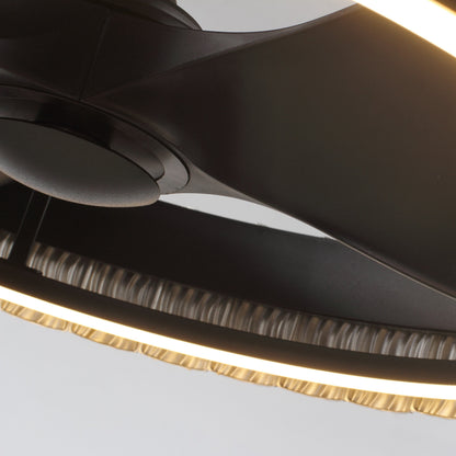 29" Farmhouse Fandelier Ceiling Fan with LED Light