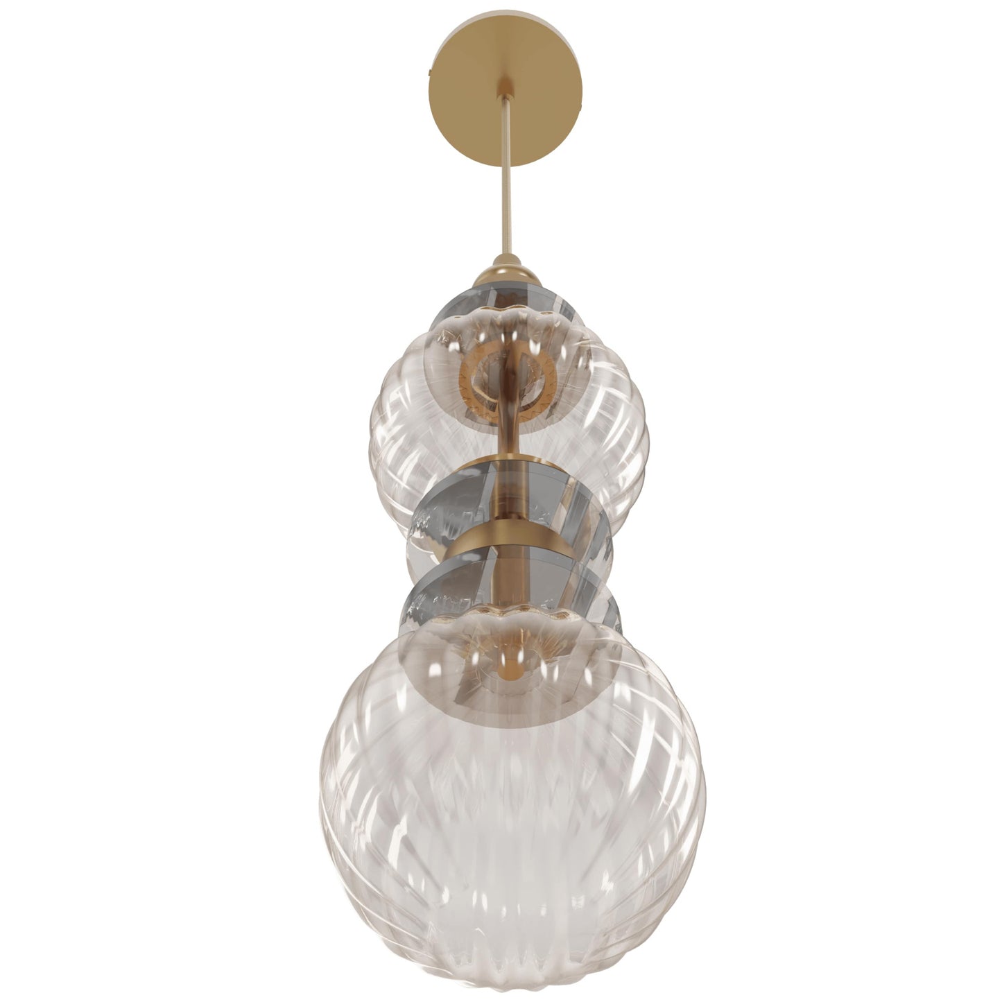 Avra 18" Traditional Aged Brass LED Pendant Light