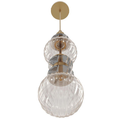 Avra 18" Traditional Aged Brass LED Pendant Light
