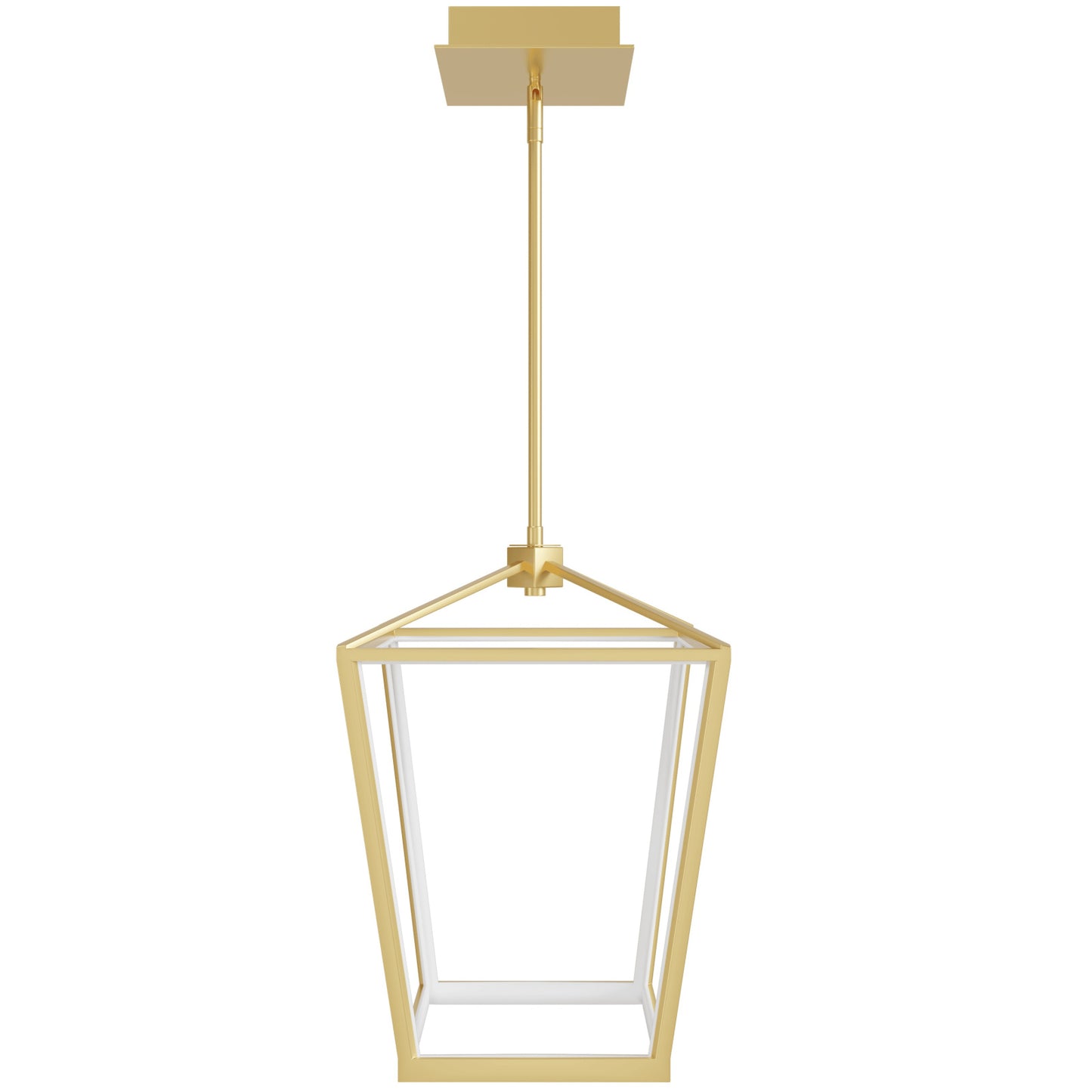 Park Ave 20" Modern LED Large Gold Cage Pendant Light