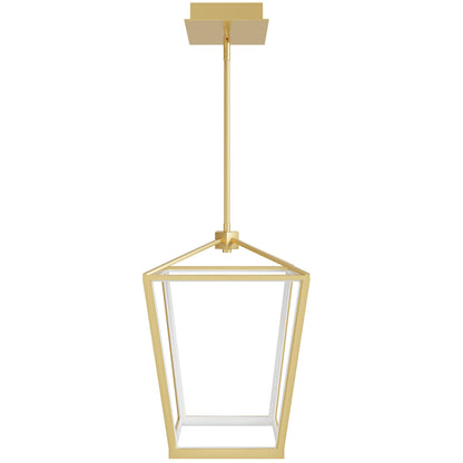 Park Ave 20" Modern LED Large Gold Cage Pendant Light
