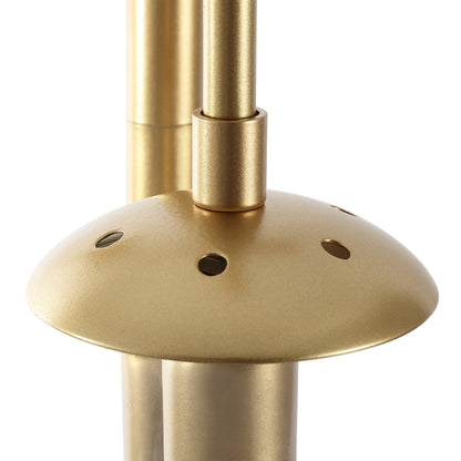 Floor Lamp Modern Brass 70" 3-Light Clear Glass Globes