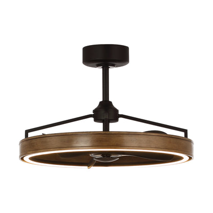 27" Farmhouse Fandelier Ceiling Fan with LED Light
