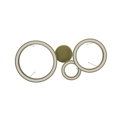 Aria 3-Ring Modern Brass LED Pendant Light