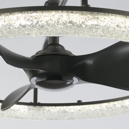 32" Perimost Modern Black LED Ceiling Fan