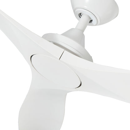 52" Rustic Farmhouse Ceiling Fan No Light with Remote – Indoor/Outdoor, Quiet DC Motor