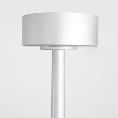 Ceiling Fan Industrial 100" Modern Silver 7-Blade LED Light