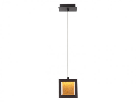 Brentwood 1-Light 6" Dark Bronze Pendant Light