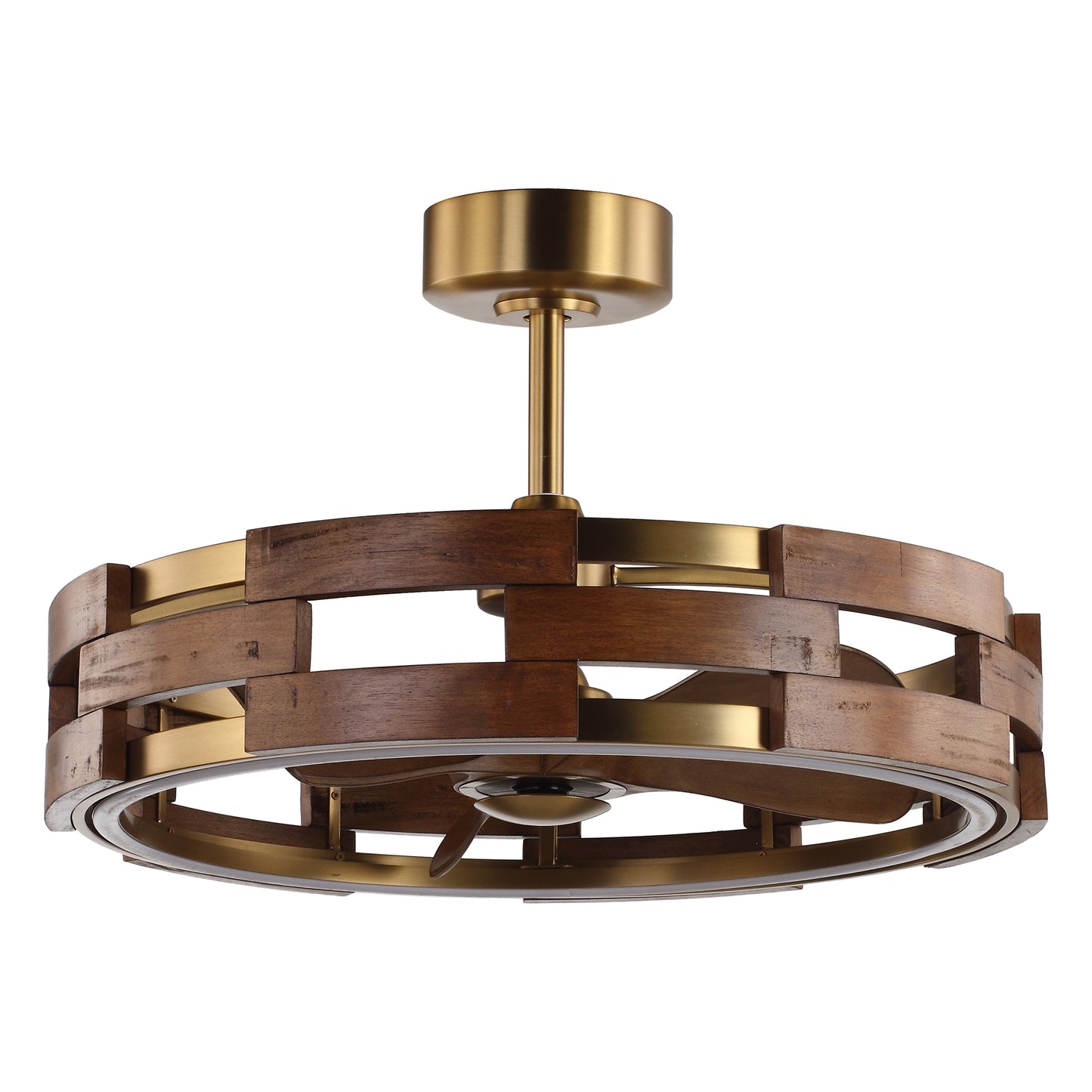 28" Perimost 6-Speed Gold LED Ceiling Fan