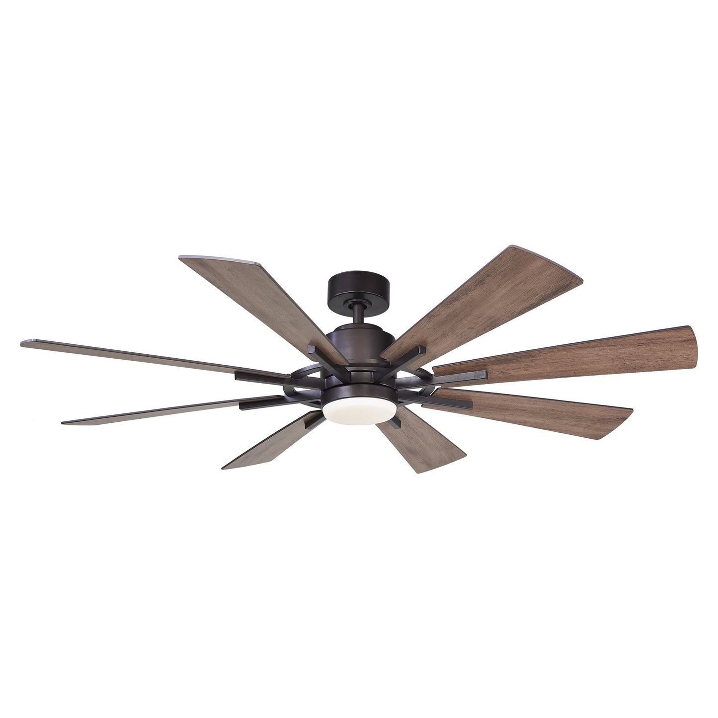 60" Farmhouse Ceiling Fan with Light & Remote – 8-Blade, Quiet DC Motor, Indoor/Outdoor